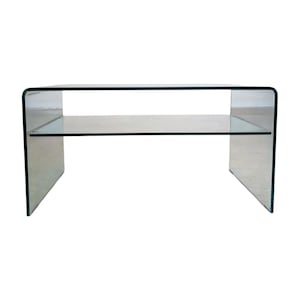Original glass coffee table Sovet Italia design side table