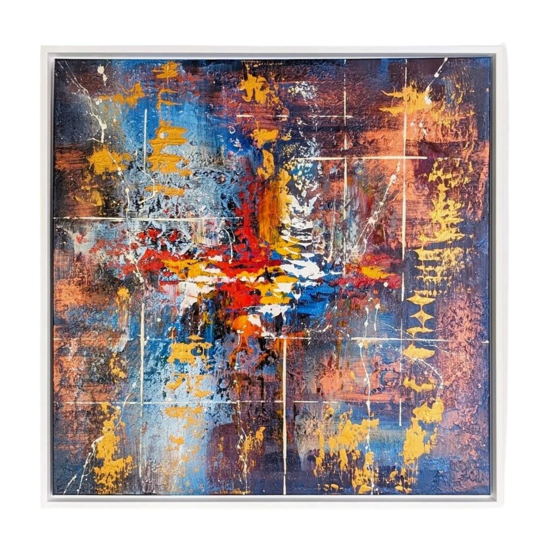 Original Kim Dieu Acrylic Painting, Modern Wall Art, Inspire Art, 79x79 ...