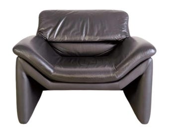 Original de Sede armchair Hans Kaufeld leather black design armchair