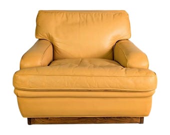 Original Midcentury Armchair Arne Norell Mexican Leather Chair