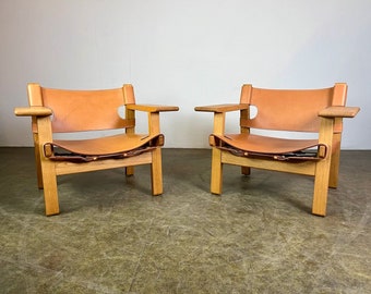 2x Borge Mogensen Spanish Chair armchair model 2226 Fredericia