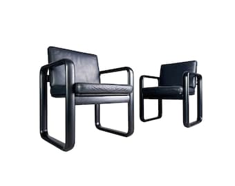 Set van 2 Hombre fauteuils Rosenthal stoel Burkhard Vogtherr jaren 70
