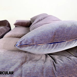 1x Cassina Maralunga tweezitsbank Vico Magistretti corduroy bank afbeelding 8