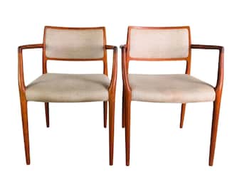 1x Niels Moller armchair JL Møller Møbelfabrik model 80