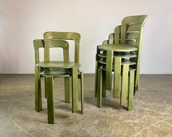 Suite de 10 chaises vintage Bruno Rey Kusch & Co design 1970