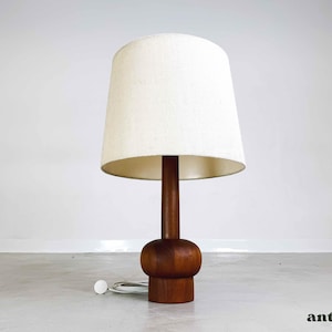 Original Midcentury Table Lamp Floor Lamp Teak 1960s Danish