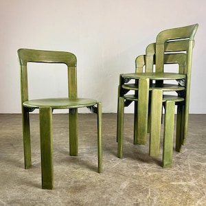 Set of 4 vintage chairs Bruno Rey Kusch & Co 1970s design