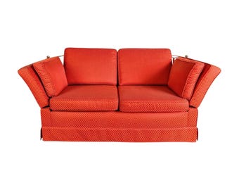 Original Himolla Vintage Couch Spanish Sofa red Fireplace Sofa I