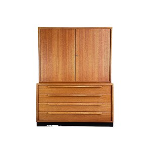 Mid Century WK Furniture Teak Shelf Cabinet Bookcase Vintage