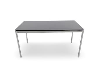 Mesa USM Haller, design em granito, escrivaninha, preta