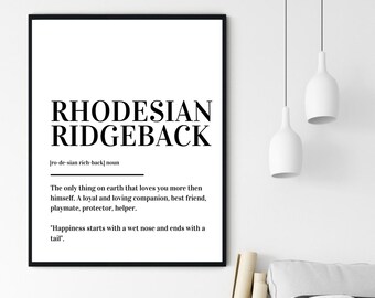 Rhodesian Art Print Rhodesian Poster Rhodesian Wall Art set - Etsy