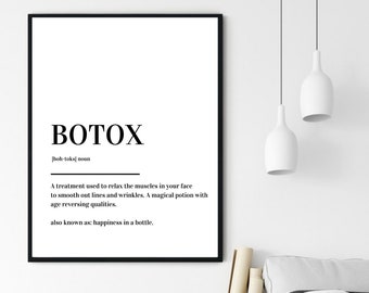 Botox Definition Print Poster