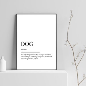 Dog Definition Print Poster