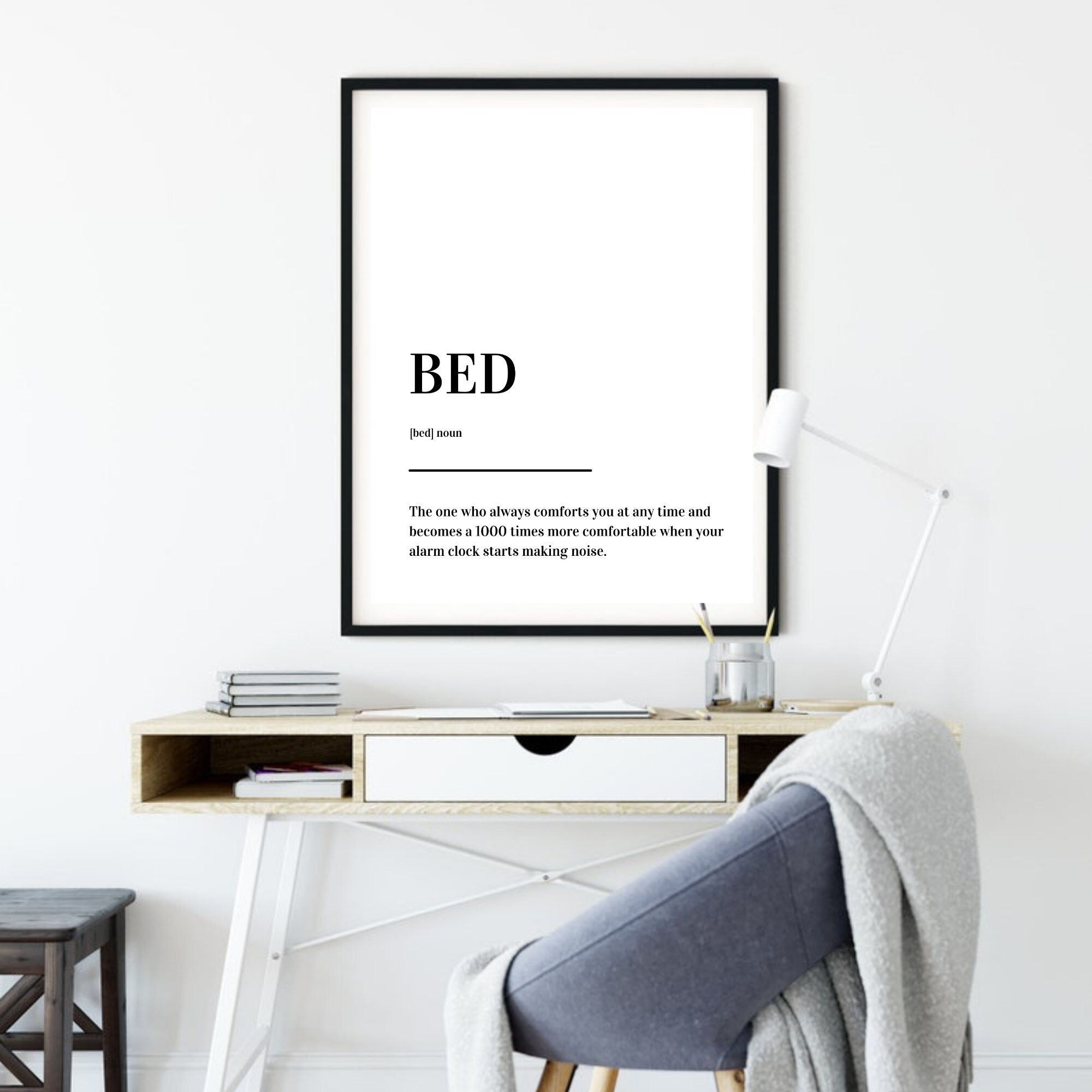 BED Definition Print Poster Etsy