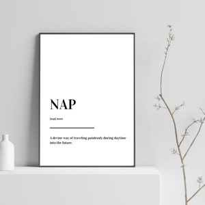 NAP Definition Print Poster