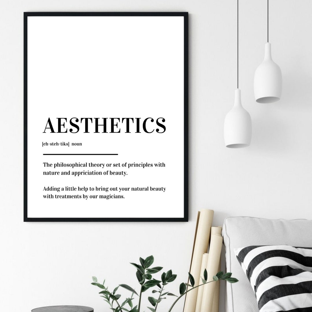 Aesthetics Definition Print Poster - Etsy Australia