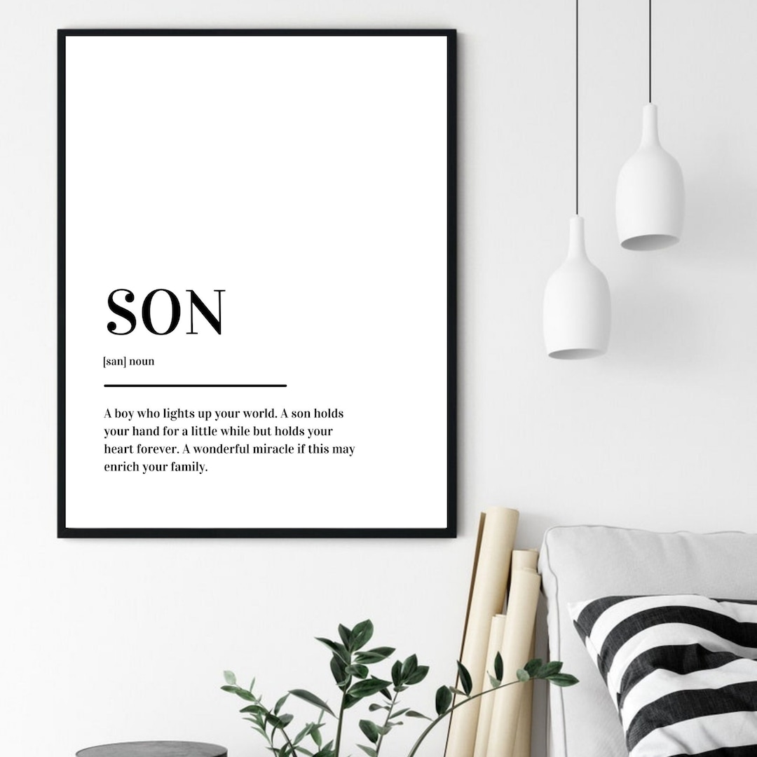 Son Definition Print Poster - Etsy