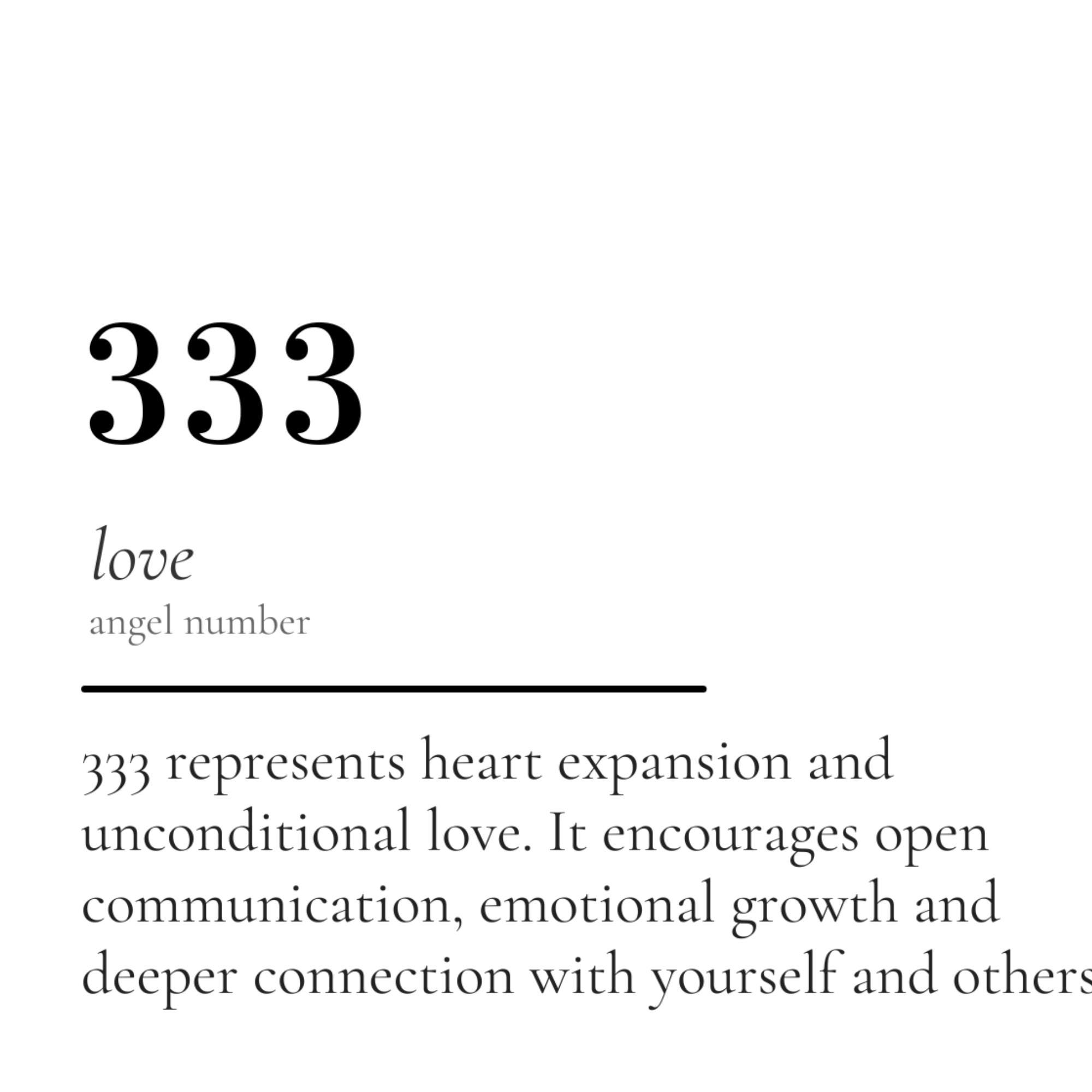 333 Angel Number Print | Spiritual Wall Art | Meaningful Decor ...
