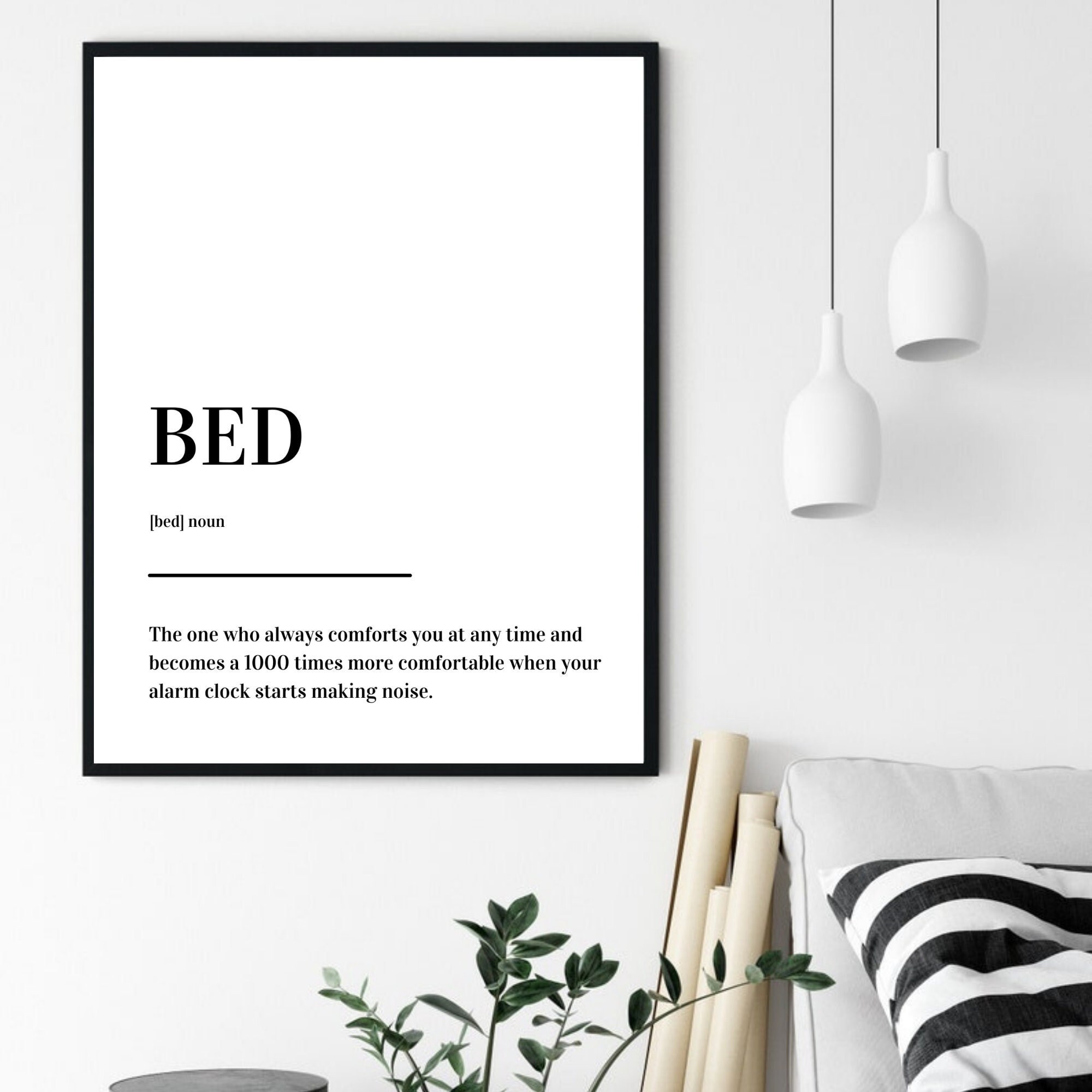 BED Definition Print Poster Etsy