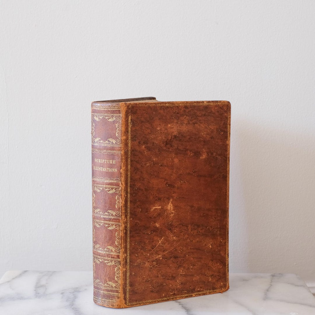 Antique 1839 Illustrations of the Holy Scriptures, First Edition Book ...