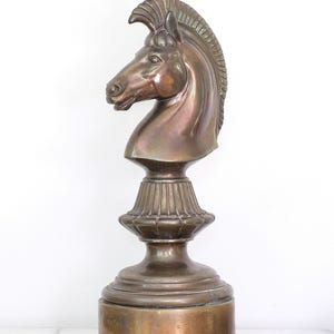 Horse Bust/Head Brass Lamp