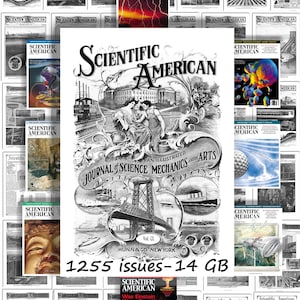 Scientific American magazines,,digital download,Magazine collection,science magazine,Magazine Digital Collection,guide,vintage magazin