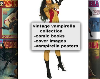 Vampirella Digital Comic Book Collection 300 DPI High Resolution Covers  Wall Art Posters  Retro Comic Book