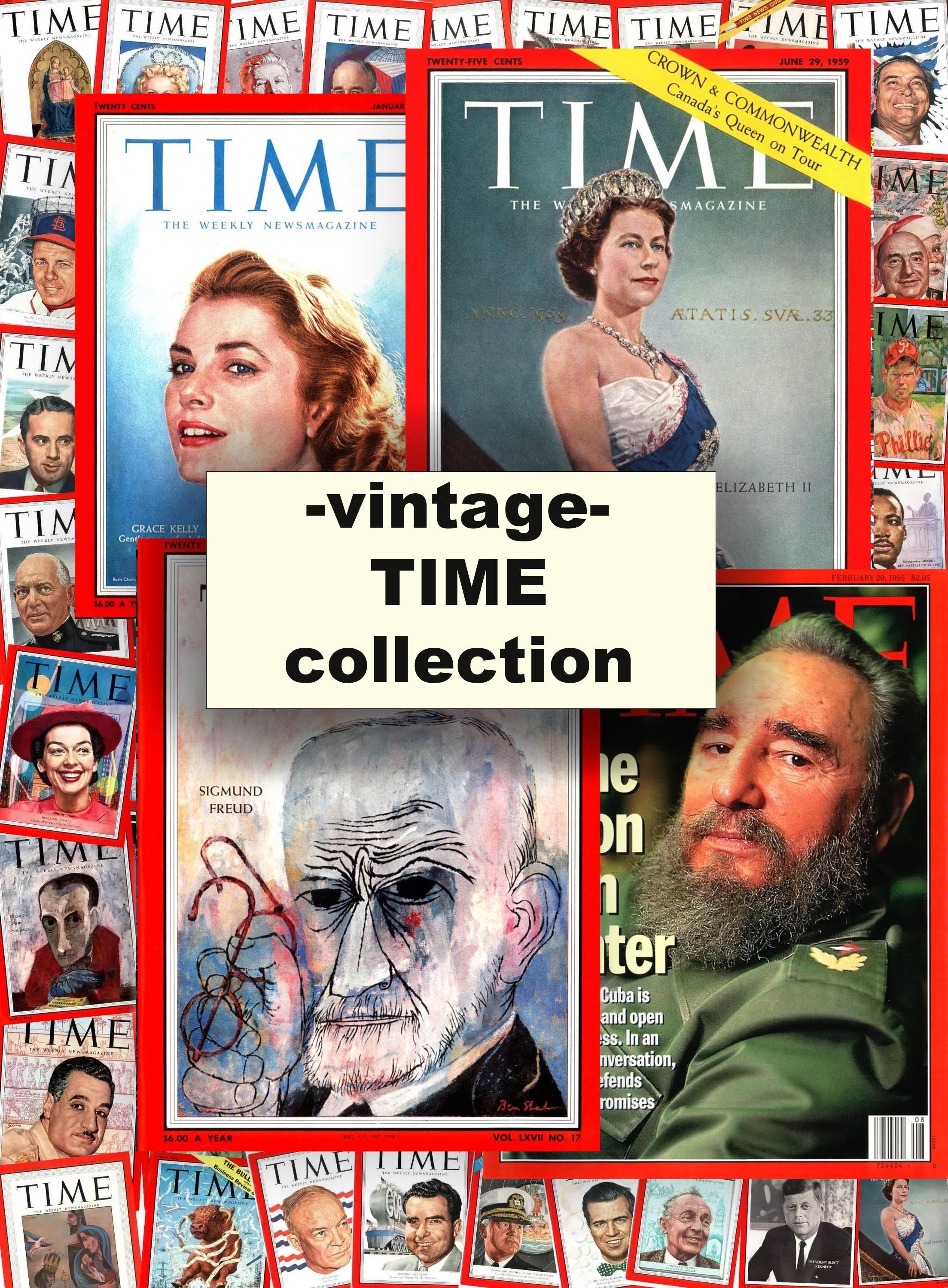 Vintage Time Magazines - Etsy