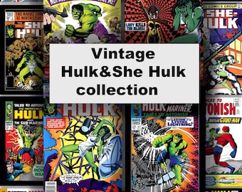 Hulken, hon-hulken: Komplett serietidningssamling Digital PDF-nedladdning Vintage och moderna serier