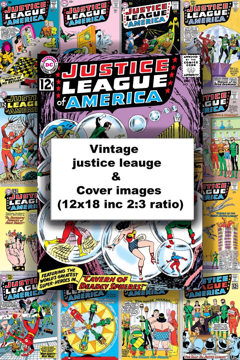 ジャスティス・リーグ：デジタルコミック - DCユニバース PDF形式、シルバーからモダンエイジ、即時ダウンロード 画像 1