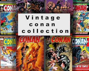 Collection de magazines de bandes dessinées Conan le barbare