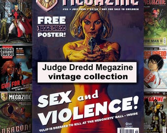 Judge Dredd Megazine:vintage digital download pdf downloadable comic magazineDigital Comics Collection
