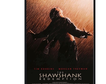 The Shawshank Redemption: Movie Poster, Tim Robbins Morgan Freeman Digital Wall Art digital print