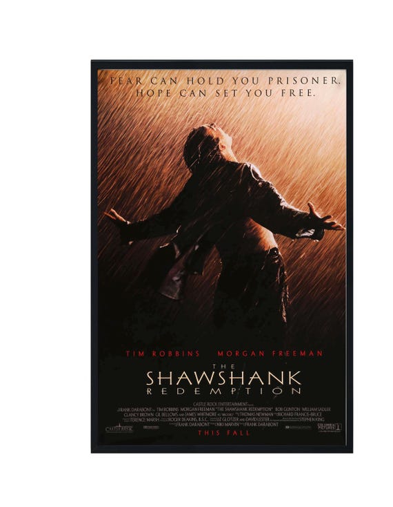 The Shawshank Redemption: Movie Poster, Tim Robbins Morgan Freeman