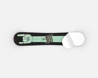 ROCKIN HAND Snowboard Wrap by Board Rockers, Haut, Aufkleber, Aufkleber, Vinyl, Upgrade, Grafik