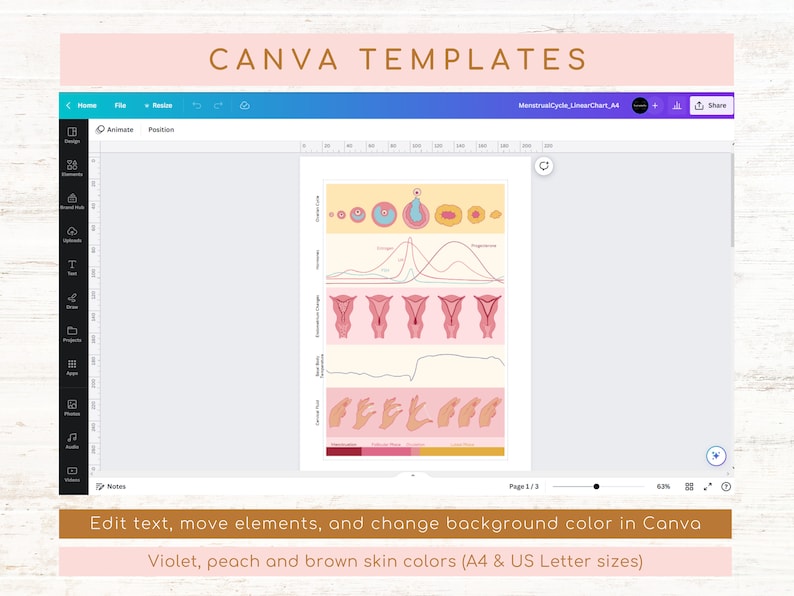 Menstrual Cycle Linear Chart Follicular Phase Menstruation