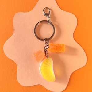 Porte-clés bonbons gommeux gros fruits accessoires pour faux bonbons en résine époxy super réalistes image 6
