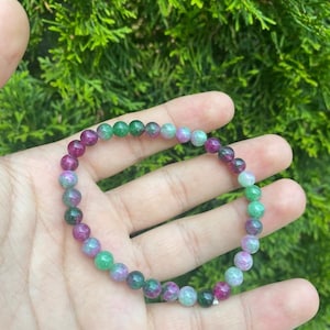 Jade Bracelet, Friendship Beaded Crystal, Charm Matching Custom Jewelry, Birthstone Gemstone Chakra Dainty Jade, 4mm Jade 33 Beads Bracelet
