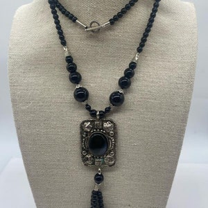 Black Onyx Necklace Wonderland: Birthstone Necklace Beauty - Handmade Beaded Gemstone Jewelry, Perfect Gift for Her, Protection Necklace