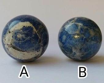 182g & 166g Lapis Lazuli Ball, Afghanistan Gemstone Lapis Metaphysical Crystal Gift For Her, Blue Crystal Lapis Lazuli Sphere Home Decor