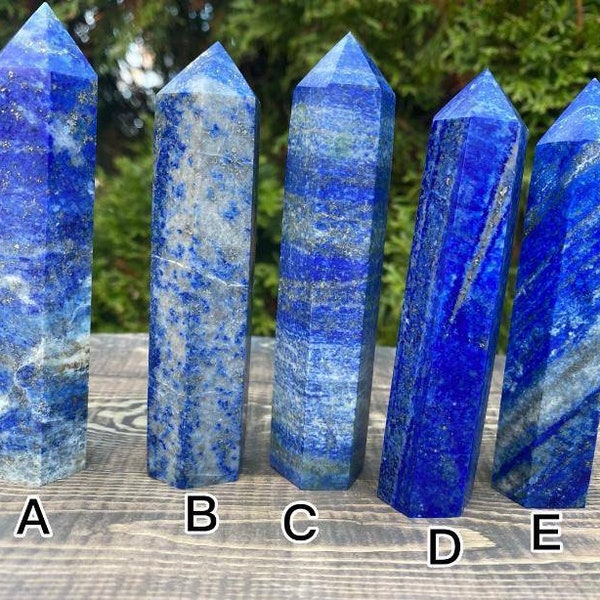 Lapis Lazuli Towers | Lapis Lazuli Points Gemstone | Natural Lapis Lazuli Gemstone Towers | Lapis Lazuli Towers From Afghanistan For Decor