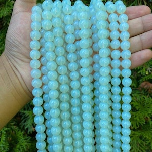 Opalite Beads | Opalite Beads String | Opalite Beads gift for women | Natural Opalite Beads | Opalite Beads for Jewelry