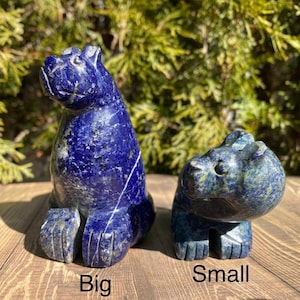 Lapis Lazuli Bear| Lapis Lazuli from Afghanistan | Lapis Lazuli Gemstone | Lapis Lazuli Bear Shape for Home Decoration | Lapis Lazuli