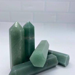 Green Aventurine Towers | Aventurine Stone Tower | Aventurine Gemstone Tower | Natural Green Aventurine Towers for Home Decoration