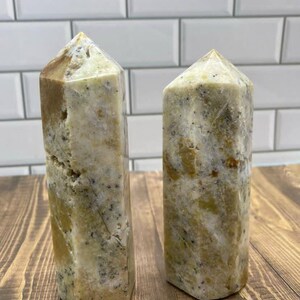 Green Opalite | Green Opalite Towers | Original Green Opalite Towers | Green Opalite Towers For Home Decor | Opalite Gemstone Towers