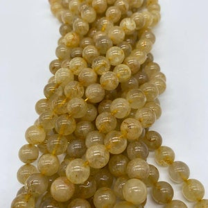 Yellow Natural Citrine Beads | Yellow Citrine Beads | Original Citrine Beads for Jewelry | Citrine Beads | Citrine for Necklace & bracelet