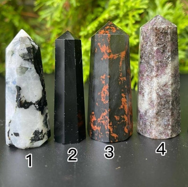 12 Different Crystal Towers 12 Different Colors Point Towers Etsy