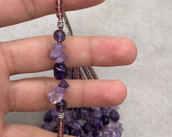 Amethyst Handmade Bracelets, Amethyst Bracelet, Handmade Jewelry, Gift For Her, Handmade Bracelet, Gemstone Bracelet, Beaded Bracelet, Gift