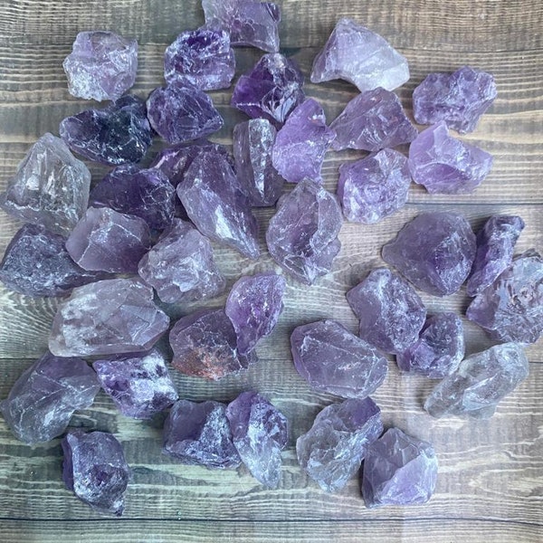 Raw Amethyst Healing Crystal: Natural Energy Stone for Home & Office Decor, One of a Kind, Unique Raw Gemstone Raw Material Beauty Gift