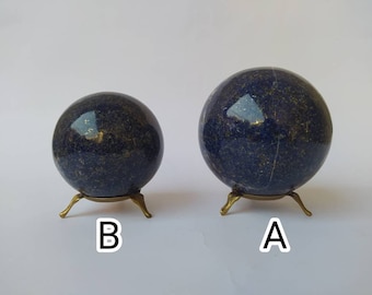 982g & 860g Lapis Lazuli Ball, Home Decor, Blue Crystal, Gemstone Sphere, Crystal Ball, Blue Gemstone, Lapis Lazuli Sphere, Gift For Her,